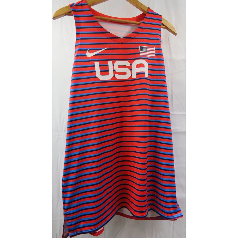 Nike Elite Pro 2023 Olympic USA Singlet Sz LT NEW AO8752 602 Made In USA